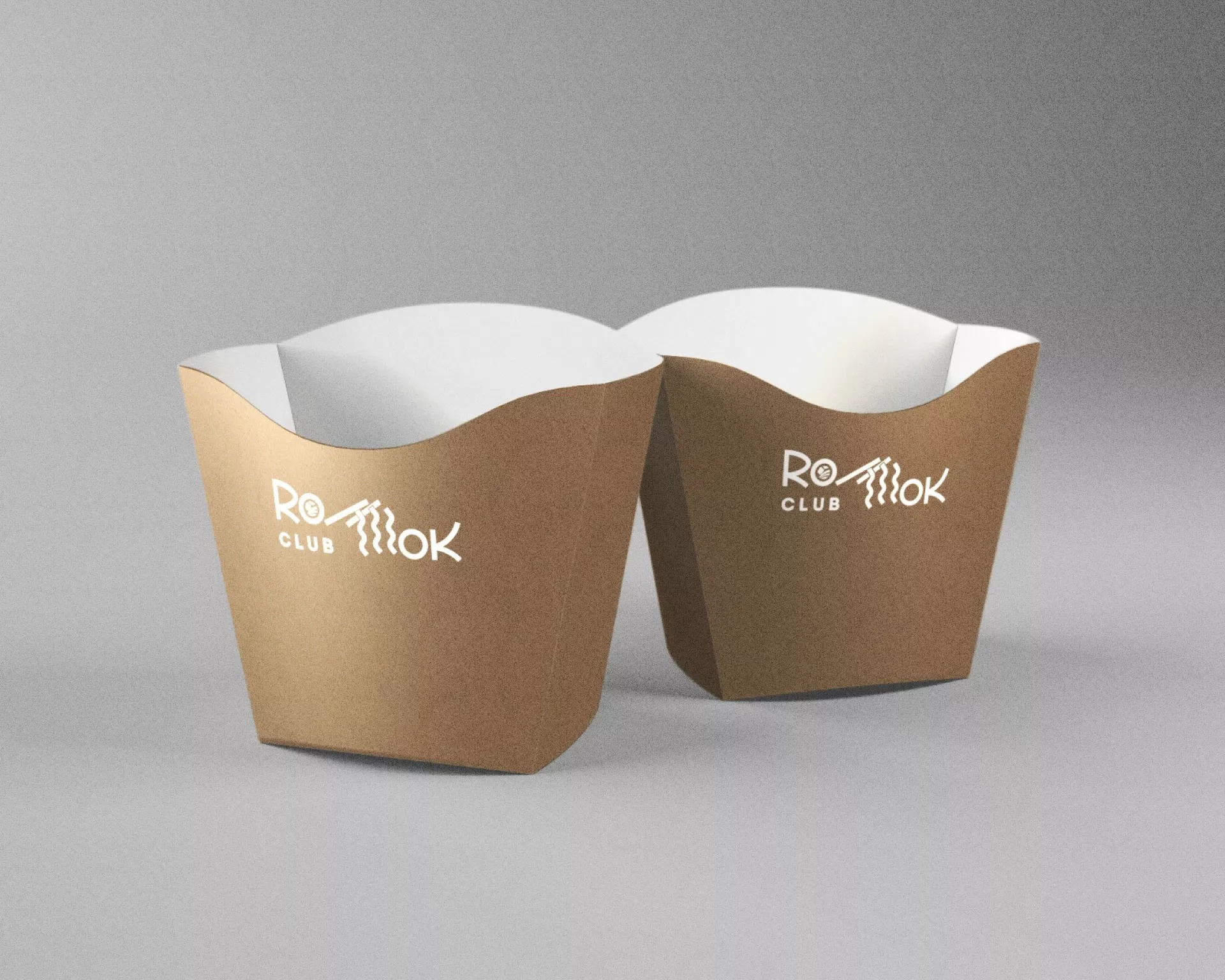 Создание дизайна упаковки суши-бара «Roll Wok Club» в Короче