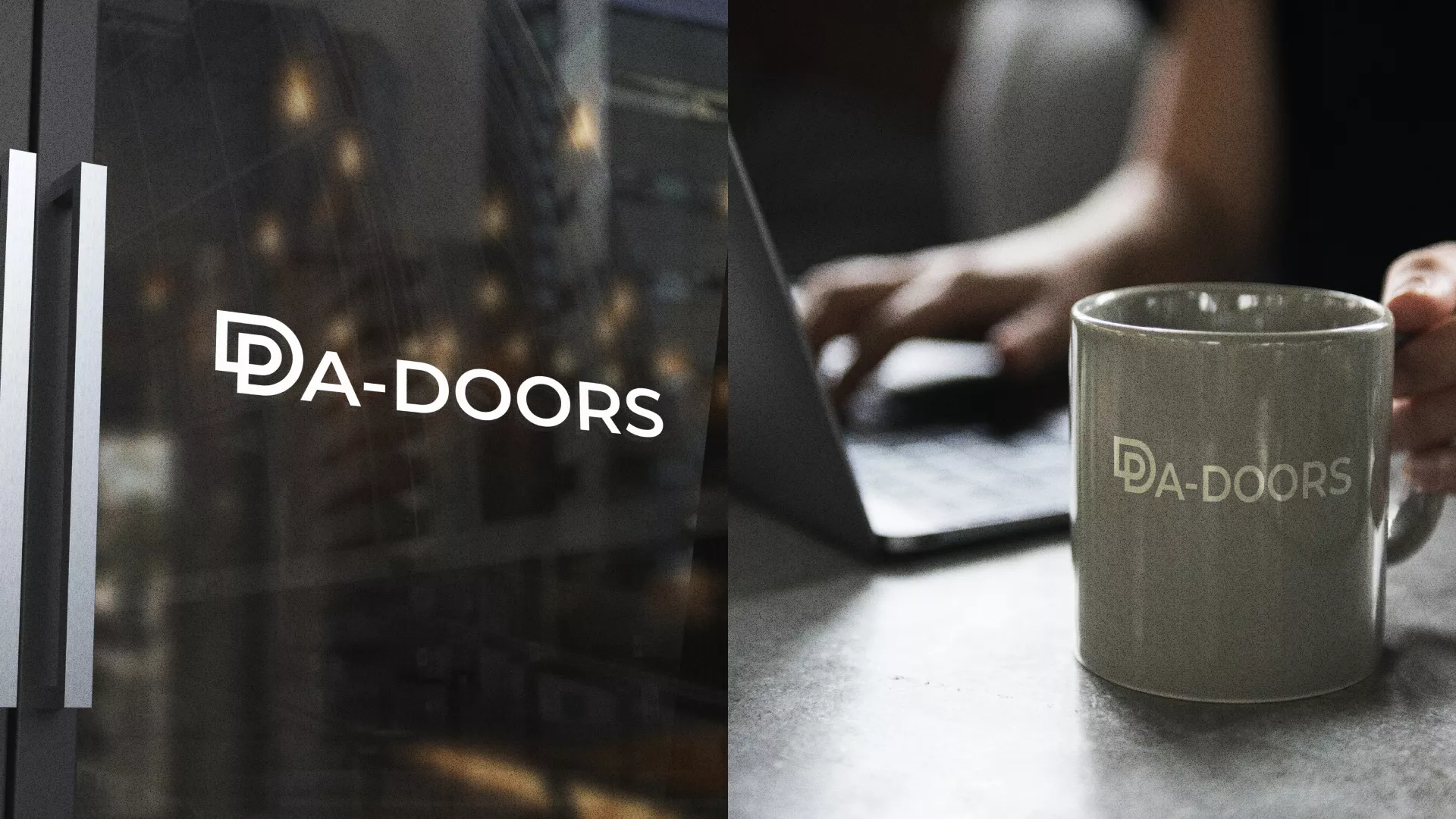 Создание логотипа компании «DA-DOORS» в Короче